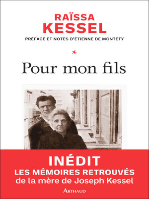 cover image of Pour mon fils